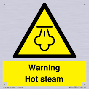 Warning Hot steam